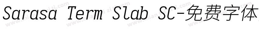 Sarasa Term Slab SC字体转换